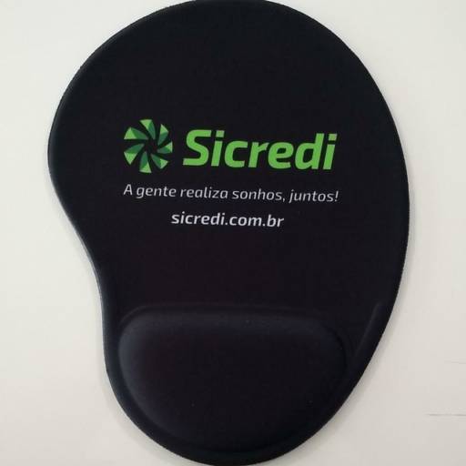 Mouse Pad Ref.102 Personalizado c/apoio de Pulso Ergonômico em São José do Rio Preto, SP por Public Gráfica e Brindes