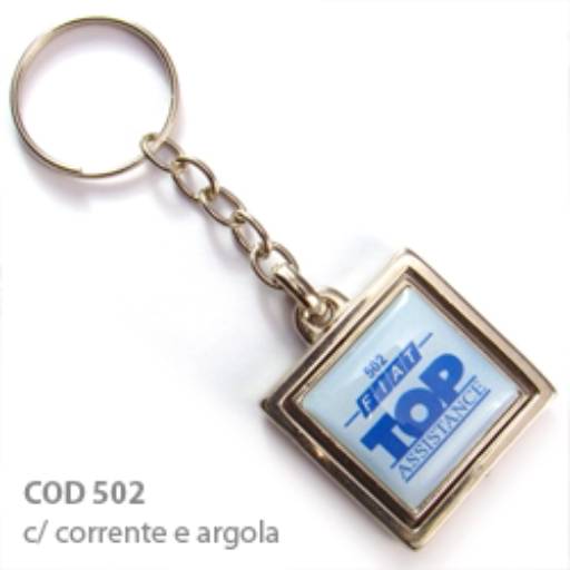 Chav. Medalha ou Pingente COD 502 - Giratório Quadrado em São José do Rio Preto, SP por Public Gráfica e Brindes