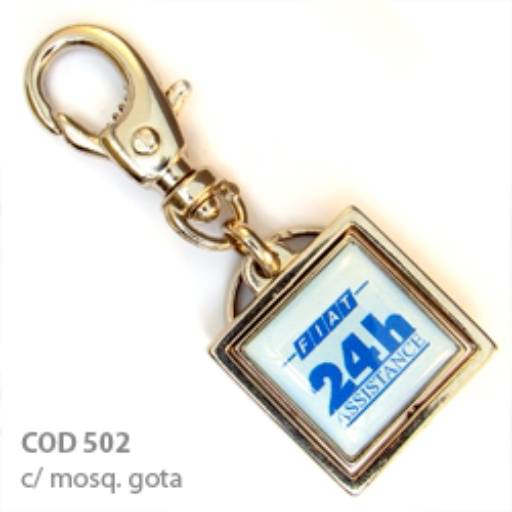 Chav. Medalha ou Pingente COD 502 - Giratório Quadrado em São José do Rio Preto, SP por Public Gráfica e Brindes