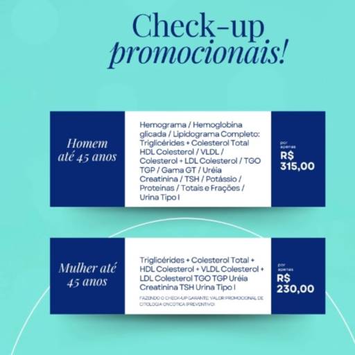 Aproveite já, checkups promocionais no Bem Estar Laboratório por Bem Estar Laboratório