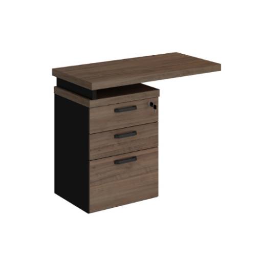 GAVETEIRO LATERAL COM EXTENSÃO 02 GAVETAS E 01 PASTA - START por LP Home & Office