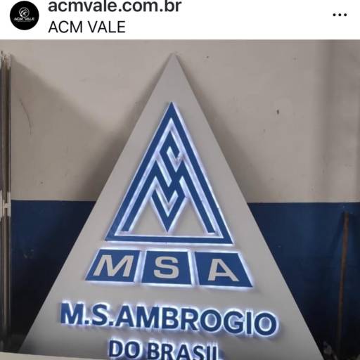 Luminoso - Destaque Iluminado para Sua Marca em São José dos Campos/SP por ACM Vale - Comunicação Visual e Estruturas Metálicas 