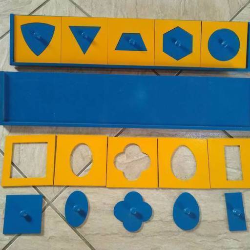 ENCAIXE DAS FIGURAS GEOMÉTRICAS EM MDF