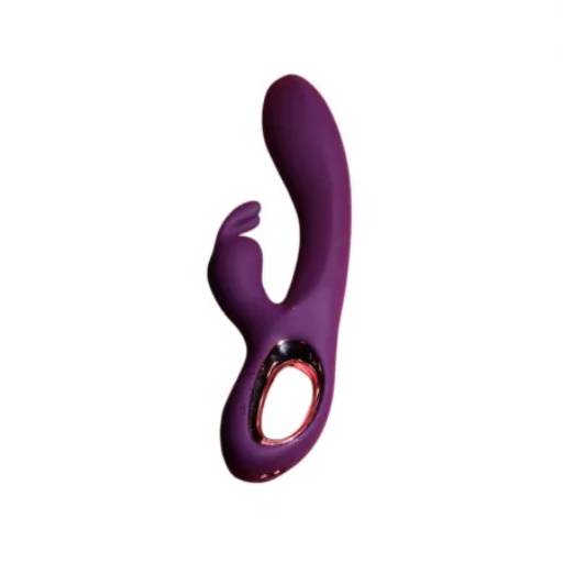 Vibrador Ponto G com Estimulador Rabbit e Toque Aveludado