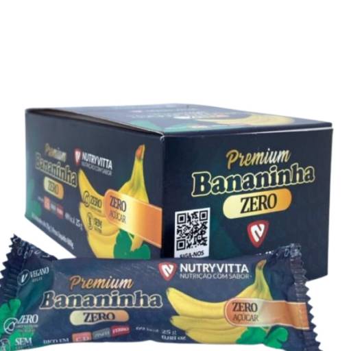 Bananinha Zero - Linha Premium - Caixa com 24 Unidades (Zero Açúcar, Sem Glúten e Zero Gordura Trans)