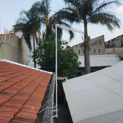 Instalação de Antena Proeletronic 38 elementos instalada para três pontos no bairro Santa Terezinha Santo André em 27/01/2026