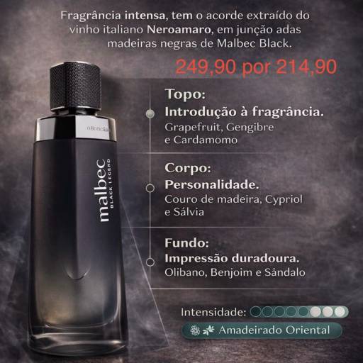 Malbec Black Legend – O Boticário