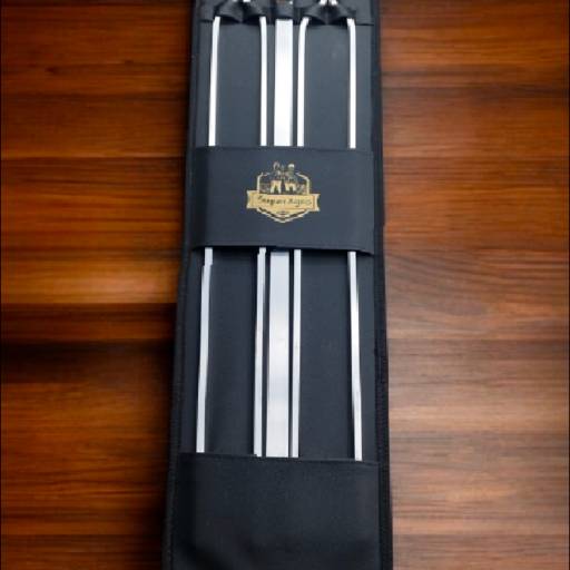 Conjunto de Espetos em Alumínio com Estojo