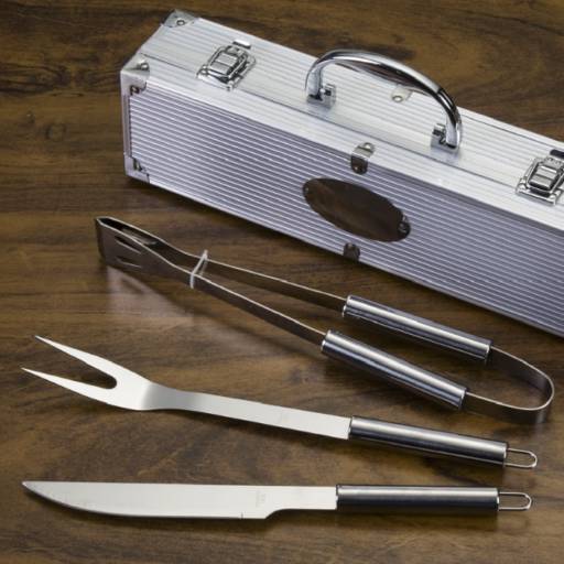 Maleta Utensílios Churrasco 3 Peças