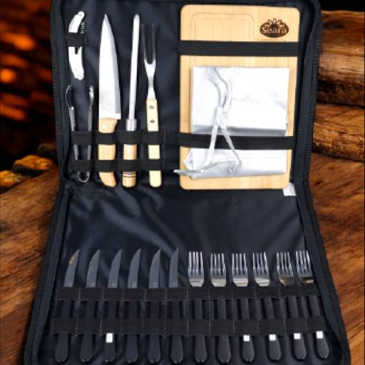 Kit Churrasco Talheres 15 Peças