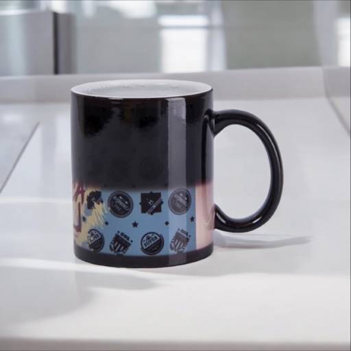 Caneca Mágica Preta Brilhosa