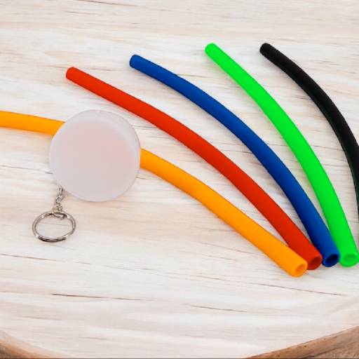 Canudo De Silicone Com Estojo