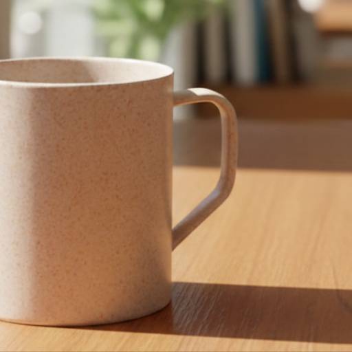Caneca Em Fibra De Arroz