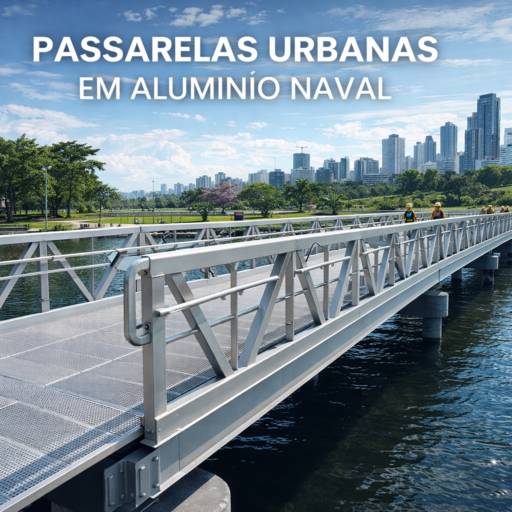 Passarelas Urbanas em Alumínio Naval