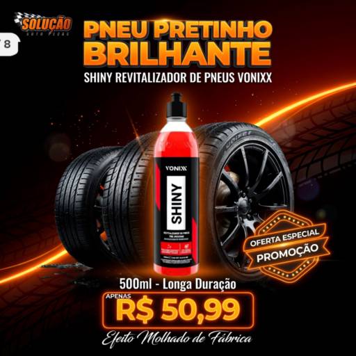 Shiny Revitalizador de Pneus Vonixx 500ml em Santa Bárbara d’Oeste, SP