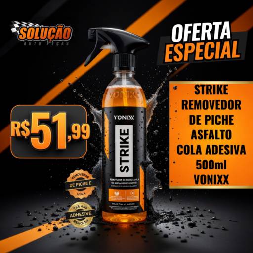 Strike Removedor de Piche, Asfalto e Cola Vonixx 500ml em Santa Bárbara d’Oeste, SP