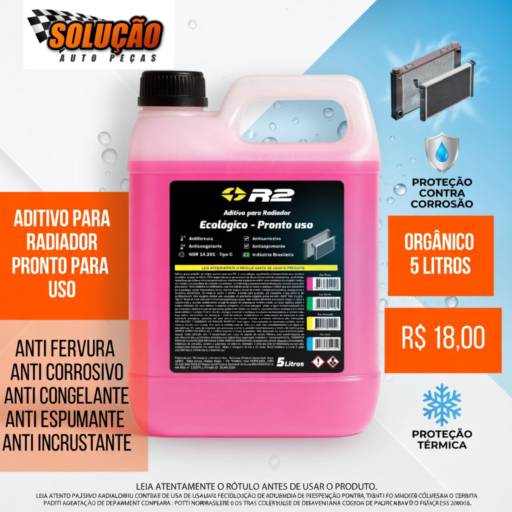 Aditivo para Radiador Pronto para Uso 5 Litros em Santa Bárbara D’Oeste