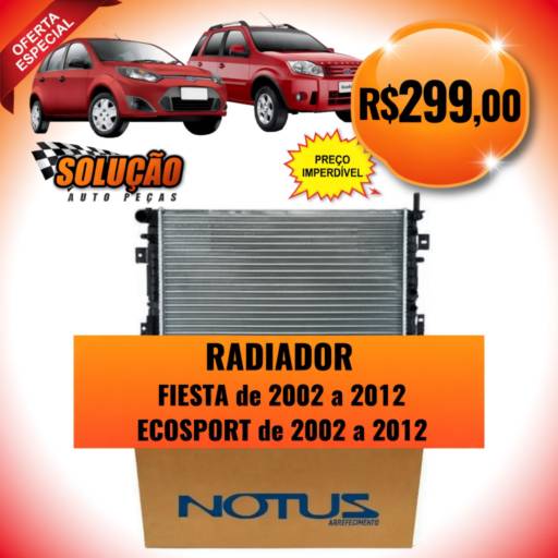 Radiador Fiesta e Ecosport em Santa Bárbara D’Oeste