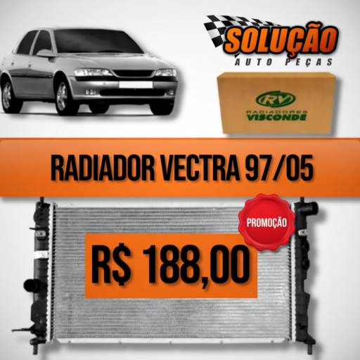 Radiador Vectra 97/05 – Eficiência e Segurança para seu Motor em Santa Bárbara D’Oeste