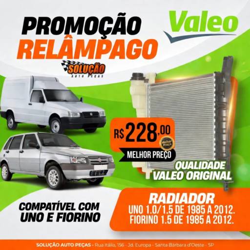 Radiador Uno e Fiorino – Eficiência e durabilidade para seu motor