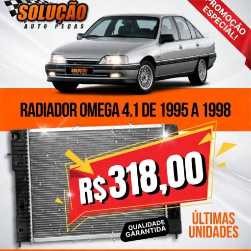 Radiador Chevrolet Omega 4.1 (1995 a 1998) – Desempenho e confiabilidade