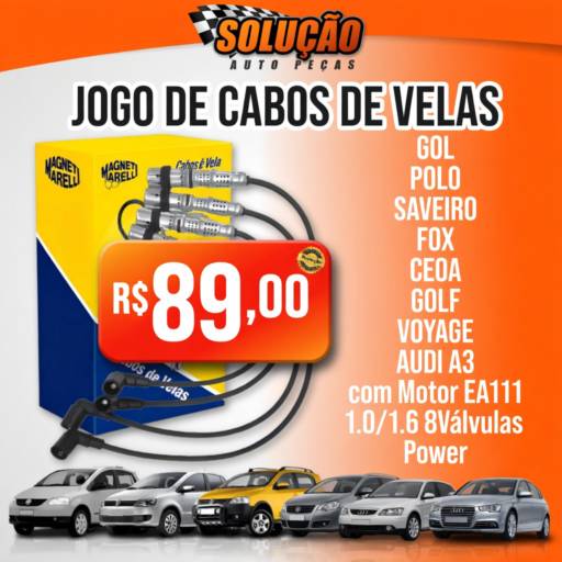 Jogo de Cabos de Velas Magneti Marelli em Santa Bárbara d’Oeste