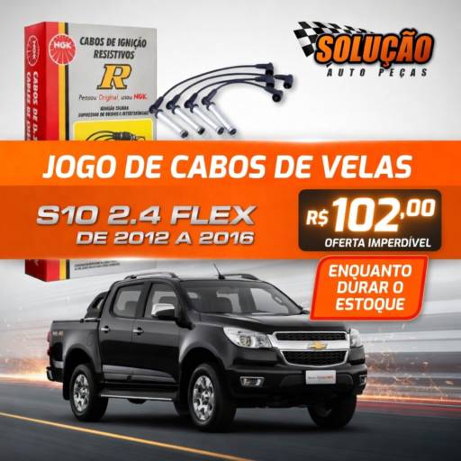 Jogo de Cabos de Velas S10 2.4 Flex em Santa Bárbara d’Oeste