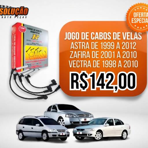 Jogo de Cabos de Velas Astra, Zafira e Vectra em Santa Bárbara d’Oeste