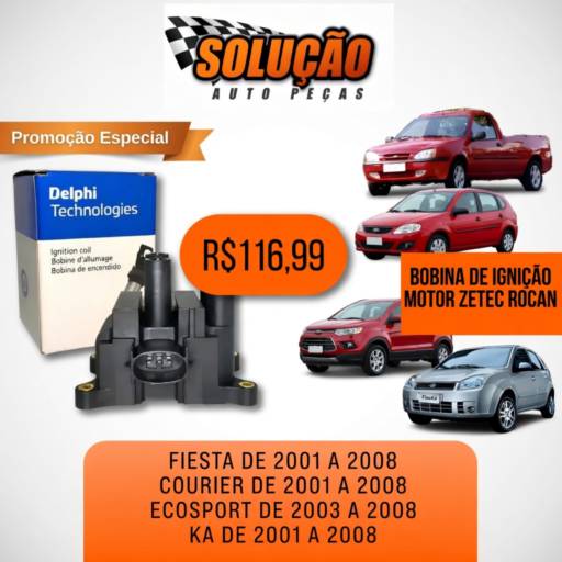 Bobina de Ignição Zetec Rocam em Promoção