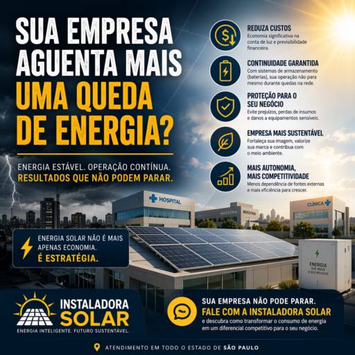 Energia solar para empresas com alto consumo em SP