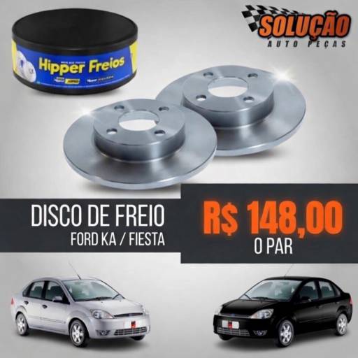 Disco de freio Ford ka / Fiesta com qualidade e preço que cabe no bolso