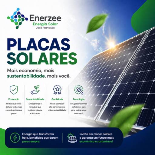 Placas Solares Enerzee em Ninho Verde II Eco Residence, SP - Sustentabilidade e Economia