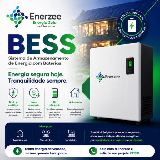 BESS Enerzee Energia Solar - Solução de Backup em Ninho Verde II Eco Residence, SP
