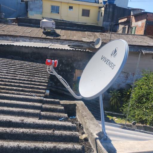 Antena parabólica vivencis monoponto instalada para um ponto no Bairro Inamar Diadema em 02/05/2026