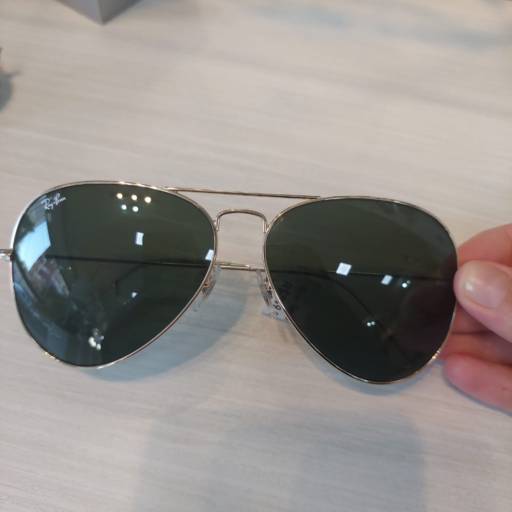Óculos de sol Ray Ban Aviator Lentes Verdes