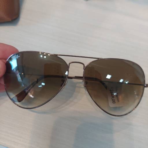Óculos de sol Ray-Ban Aviator Lentes degradê marrom