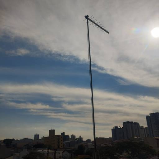 Antena proeletronic 38 elementos instalada para dois pontos no Bairro Vila Pires Santo André em 13/05/2026