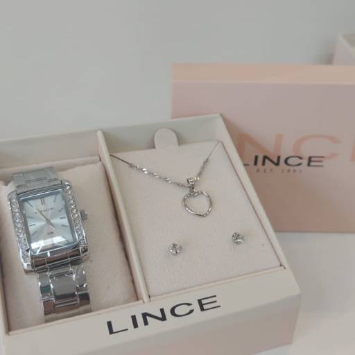 Kit de Relógio Lince Feminino Prata - LQM4827L26 S1SX