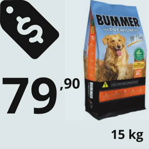 Ração Bummer Premium 15kg na Casa de Rações Patitas
