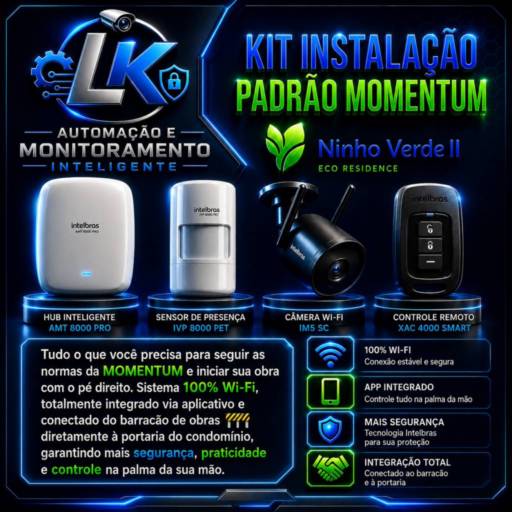 Kit Instalação Padrão Momentum em Ninho Verde II Eco Residence