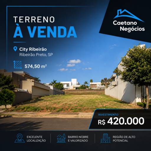 Terreno Urbano à Venda em Ribeirão Preto/SP – Bairro City Ribeirã