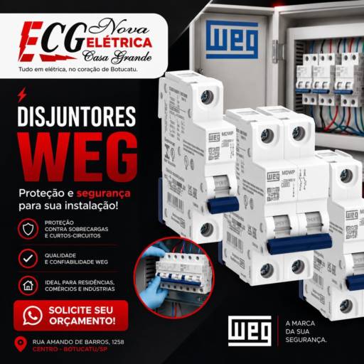 Disjuntores WEG – Nova Elétrica Casa Grande