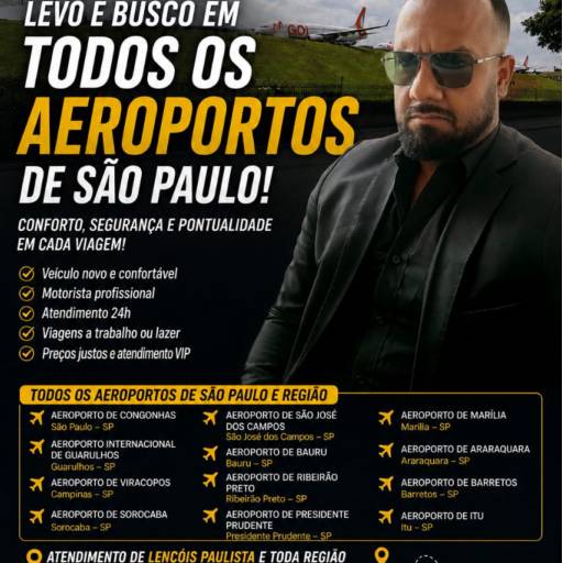 Transporte para Aeroportos em São Paulo com Rafael Taxista