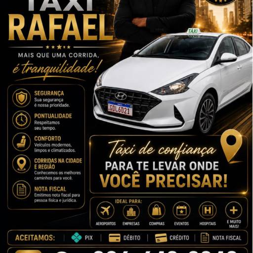 Táxi Rafael: transporte seguro e confortável