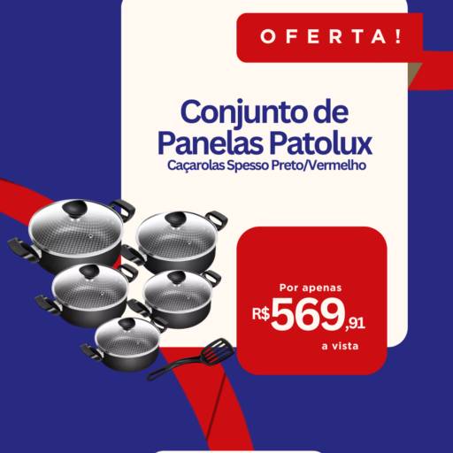 Conjunto de Panelas Patolux