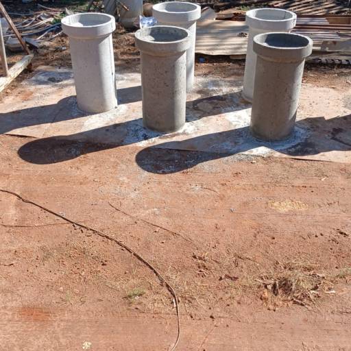 Tubos de concreto em Ninho Verde II