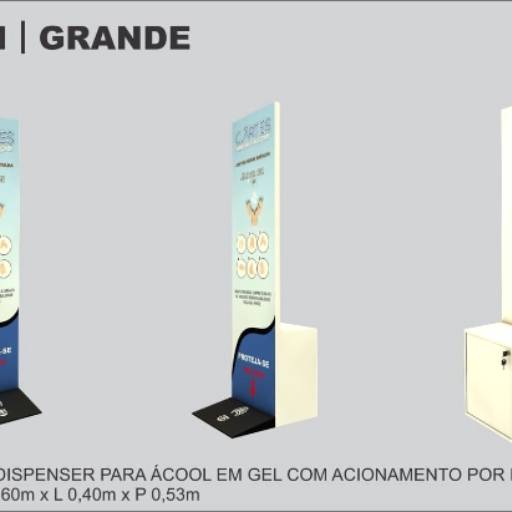 Totem para álcool em gel - WSG Brasil 