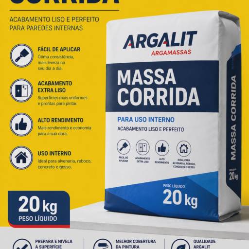 Massa corrida Argalit 20kg para uso interno em Vila Velha, ES