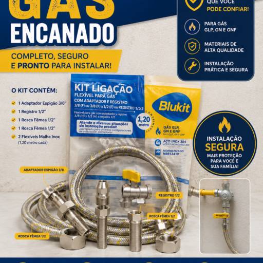 Kit Ligação para Gás Encanado: Segurança e Praticidade em uma Só Solução