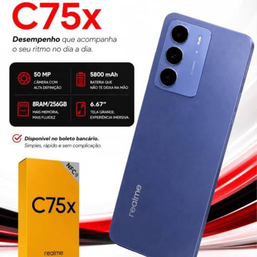Realme C75x em Alexânia: desempenho e tecnologia